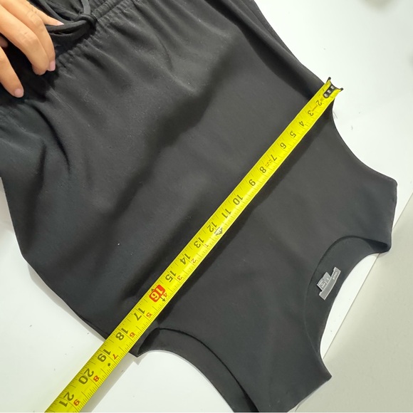 Vince Black Mini Dress with Leather Accent - Picture 5 of 7